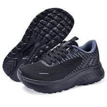 Men's Wide-Width Footwear - Extra-Wide Sneakers, Road Running Shoes, Ultralight Tennis/Fitness/Training Shoes, Breathable Walking Shoes - Black - View 3