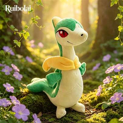 27*22厘米绿色藤蔓蛇毛绒玩具，柔软蓬松的填充动物，迷人而生动，适合房间装饰、儿童生日礼物、情人节礼物、母亲节礼物、毕业季、结婚纪念日、万圣节。