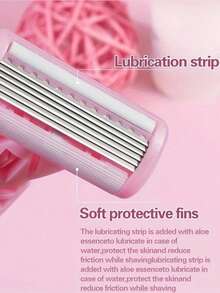 1pc Women's Body Bikini Hair Removal Razor With Replaceable Stainless Steel Blades, Manual Depilation Head - Multicolor - View 6