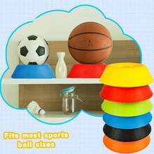 2pcs Colorful Ball Holders, Universal Football/Basketball/Volleyball/Bowling Ball Display Stand, Non-Slip Sports Ball Rack For Training, Competition, Home Use, Suitable For Sports Enthusiasts - Ball Base - View 4