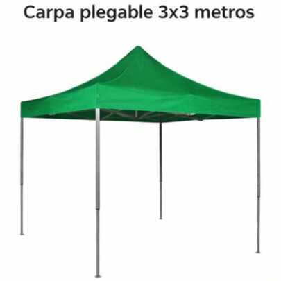 Carpa Toldo Plegable 3x3 Impermeable Y Reforzado  Color Azul, rojo o blanco