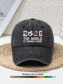 1pc Women's Cute Bee Print Personalized Outdoor Sports Washed Vintage Adjustable Bee Casual Cute Polyester Printed Beach Soft Top Baseball Cap, Suitable For Spring, Summer, Autumn And Winter - Multicolor - View 8