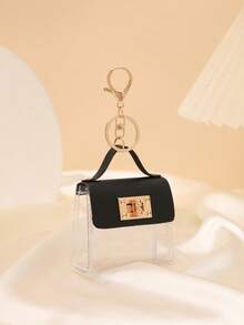 Mini Women Handbag, Coin Purse Accessory Charm, Cute Women Phone Pouch Pendant In Ins Style - Black - View 3