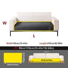 1pc Linen Textured Sofa Cover, Non-Slip Pet-Friendly Couch Protector, Breathable Washable Furniture Slipcover For Living Room - Multiple Styles - View 38