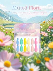 Set de 6 piezas de esmalte de uñas en gel de alta gama tipo macarrón - Duración de hasta 28 días, gel UV/LED de remojo, tonos suaves de calidad de salón, set de manicura para mujeres - Multicolor - Ver 3