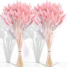 30~240 piezas Hierba de cola de conejo artificial multicolor de 17 pulgadas, tallos de hierba de cola de conejo artificial para decoración del hogar, adecuados para arreglos florales de estilo bohemio, manualidades DIY, decoración del hogar, cocina y bodas, decoración navideña - Rosa Pálido - Ver 4