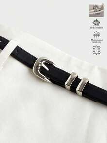 Floreya Women Linen A-Line Skirt, Summer High-End Casual Elegant White Versatile Skirt With Belt Spring - White - View 7