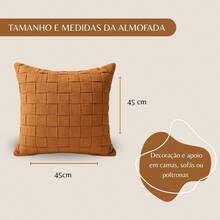 Macrame Cotton Ribbon Cushion Cover Boho Chic Rustic Trance Modern 45CM X 45CM - Camel - View 10