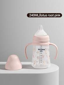 1pc Baby Wide Mouth Rabbit Design Anti-Drop Anti-Colic Feeding Bottle, Suitable For Infant Feeding - Multicolor - View 18