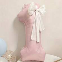 Bộ bóng bay số màu hồng 40 inch, bóng bay tráng bạc màu hồng từ 0-9, kèm nơ trắng và bóng bay dài, thích hợp cho tiệc sinh nhật, kỷ niệm, chụp ảnh lưu niệm, đám cưới, trang trí tiệc mừng em bé. - Màu hồng nhạt - Xem 4