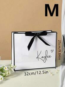 1pc Customized Wedding Gift Bag, Personalized Bridesmaid Gift Box, Bride Party Gift Bag, Customized Birthday Gift Bag, Wedding Gift Bag, Bridesmaid Gift Bag - Multicolor - View 14