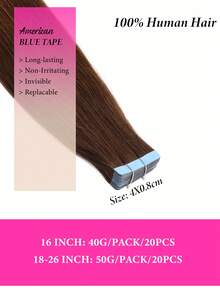 50g 20pcs Tape In Hair Extensions Human Hair, #60 Platinum Blonde 16-26inch, Brazilian Remy Tape Ins Real Human Hair Extension, Christmas Birthday Gift For Women/Girls, Perfect For Daily Party & Wedding Use, 4-5 Packs To Add Length & Volume,Blonde Color 100% Human Hair Salon Quality ,Halloween Cosplay Hair For Girls , 100% Remy Real Human Hair ,Halloween Costumes Ideas - S4 - 查看 3
