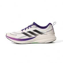 Adidas Zapatos deportivos casuales ligeros, zapatos para correr para hombres y mujeres, nueva llegada - Beige/Negro/Morado - Ver 3