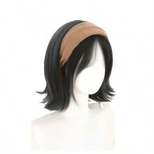 Wig Bando Wanita dengan Rambut Pendek Lurus, Bahan Wig Sintetis, Cocok untuk Pemakaian Sehari-hari, Mudah Dipakai dan Mudah Dibersihkan - MultiWarna - View 13