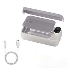 3-In-1 Portable Bento Box Warmer Stainless Steel Insulated Lunch Box With Adjustable Temperature Control. Ideal For Home And Travel Use. The Perfect Gift Choice. - Grey - View 5