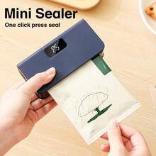 FollowBreak Portable Sealing Machine, Rechargeable Food Vacuum Packing Machine, 6 Gears, Plastic Bag Sealer, Kitchen Sealer, Magnetic Portable Design, LCD Digital Display, Suitable For Storing Dry Soft Foods, Suitable For Home, Outdoor Camping, Travel - Multicolor - View 2