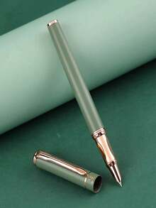 1 Pen + 50pcs Refill Cartridges Set, Minimalist Fashionable Metal Pen, Simple & Elegant, Smooth Writing, Suitable As Reward Or Holiday Gift - 51pcs Set - View 3