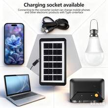 Kasotile [Solar Camping Light] Rechargeable Solar Bulb - Portable, USB-Chargeable Emergency Camping Light With Timer Function; Ideal For Indoor Home Use, Outdoor Camping Tents, Shed Lighting, And Power Outage Emergencies. (Set Of 1) - Solar Bulbs - View 7