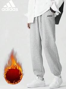 Adidas 新款男子運動休閒透氣寬鬆長褲 - 灰色 - 查看 1