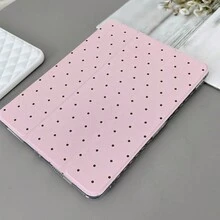 1 件装粉白波点图案平板电脑保护套，带笔槽和多角度支架 - 兼容 iPad 10.9 英寸/10.2 英寸/Air 第五代/Pro 11 英寸/第十代/9.7 英寸/Air 2/（第七代）/（第八代）/Air 4/5/Pro 11 英寸/2022 款第十代 10.9 英寸智能保护套、Air 13 (M3 2025)/Air 11 (M3 2025)/11 (A16 2025)、Galaxy Tab S10+/S9/A9、iPad 5/5 Pro/6/6 Pro/7/7 Pro、MatePad、荣耀平板电脑 - 彩色 - 查看 7