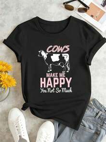 Women T-Shirts - Black - View 2