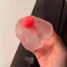 Strawberry Mochi Squishy Toy Slow Rise Stress Relief Sensory Fidget Cute Kawaii Fruit Dessert Model Anti-Anxiety Decompression Gift For Adults Office Desk Travel Party Favor - 粉色 - 查看 5