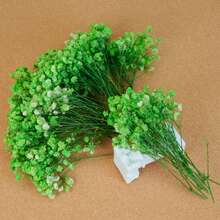 25/50/100/300pcs Mini Artificial Gypsophila Flowers - For Resin Mold Art And Handicrafts, Ivory White Flower Bundles For Hair Accessories, Wedding Wreaths, Table Flowers, Home Decor, Etc. - For Resin Mold Art And Handicrafts, Ivory White Flower Bundles For Hair Accessories, Wedding Wreaths, Table Flowers And Home Decor - Green - View 6