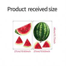 1set Watermelon Wall Stickers, Self-Adhesive Paper, Suitable For Home Decoration, Room Decoration, Kitchen Decoration, PVC Waterproof Material, Removable - Self-adhesive - View 7