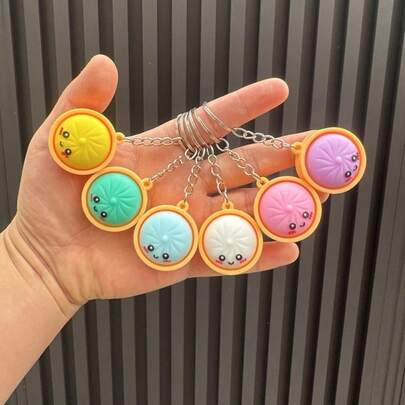 Gift For Her/Him 20pcs Give Her/Him A Keychain Set, Cute Dumpling Keychains In Bulk, Suitable For Classroom Prizes, Gift Bag Fillers, Steamed Bun And Dumpling Keychainssories With A Steamer, Birthday And Mother's Day Gifts, Treasure Box Prizes