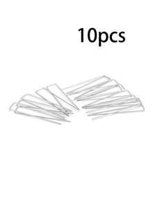 10/20/30/50/100pcs U-Shaped Garden Stakes, Heavy Duty Metal Landscape Fabric Ties, For Securing Barriers, Ground Coverings, Fences And Artificial Turf - Great For Gardening And Landscaping Projects! Gardening Tools - A - View 13