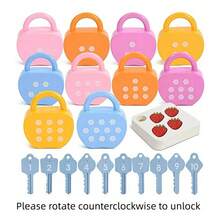 Children's Learning Lock With Keys, Digit Matching & Counting, Preschool Educational Toy, For Boys & Girls, Learning Game, Gift - Multicolor - View 6
