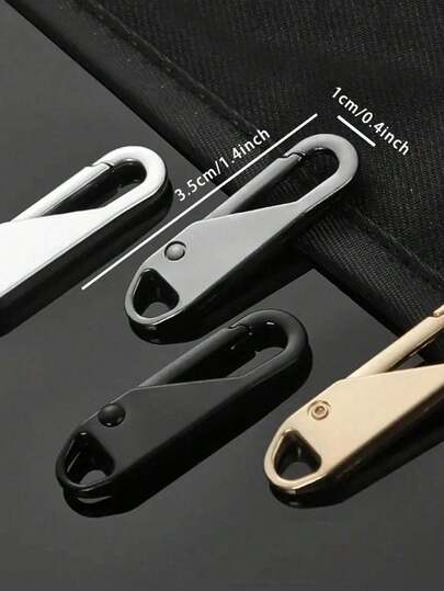 Bộ sửa chữa khóa kéo hợp kim 5 chi tiết - Đầu khóa kéo thay thế đa năng, đầu khóa kéo có thể tháo rời, khóa kéo kim loại lượn sóng có thể tháo rời, thích hợp cho quần áo, túi xách, áo khoác, giày dép, giày ủng, thay thế khóa kéo cho quần áo và ví, cũng như phụ kiện khóa cao cấp cho mặt dây chuyền, dễ lắp đặt và bền.