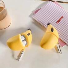 Cute Banana Shaped Protective Case Compatible With Apple 1/2/3/4 Bluetooth Earphones, Soft Silicone Case Compatible With Apple Pro 2 - Banana Yellow - View 7