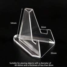 1-16 Pcs Upgraded Acrylic Card Display Stands, Card Storage & Display Racks, And Coin Display Stands; Also Suitable For Displaying Magnetic Cards, Challenge Medals, Baseball Cards, Collectible Cards, Sports Cards, And For Trade Show Exhibitions (Cards Not Included In The Set) - Transparent - View 11