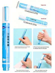 Pulpen Lem Kartu Ucapan Liburan, Lem Cair Cepat Kering Sensitif Tekanan, Alat Tulis Portabel Multifungsi untuk Scrapbooking dan Pembuatan Kartu DIY - MultiWarna - View 6
