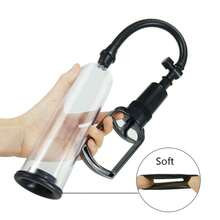 Male Vacuum Pump Masturbator Cup With Silicone Cock Ring Penis Training Enhancement  Penises Enlargement Pump Soft Stretchy Adult Sex Toys For Men - one-size - View 2