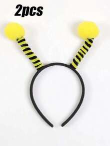Bee Costume Set, Including Bee Headpiece And Wings, Unisex, Christmas Gift - Yellow - View 7