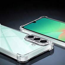 兼容三星 Galaxy S26 Ultra、S26 Plus、S26、A37、A57 5G、A16、A06、S25 Ultra、S24 Ultra、A55 5G、A15 5G、A35 5G、S25 Edge、A54 5G、A25 5G、S24、A05S、A34 5G、S25、A14 5G、S25 Plus、S24+、S23+、S22+、S25 FE、S24 FE、S23 FE、S20 FE、S23、S22 手机壳。提供两种款式：防摔气垫手机壳和黑色磨砂手机壳。功能包括镜头保护、防刮擦、防摔和防指纹。避免日常磕碰，保护手机后盖和边框。采用柔软的 TPU 材料制成。 - 無色 - 查看 3