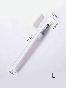 Watercolor Pencils & Water Brush Pen Set For Solid Watercolor, Refillable Nylon Brush With Fine Point & Flat Tip - A - View 13