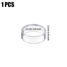 1/3/6/12pcs Clear Round Ball Display Stand, Transparent Baseball Box, Golf Ball Box, Small Baseball Acrylic Display Rack With Round Acrylic Plastic Display Stand, For Decorating Egg Crystal Ball, Golf Ball, Baseball, Softball, Tennis Ball, Ball Collections, 3 Different Sizes Provided - Transparent Circle - View 18