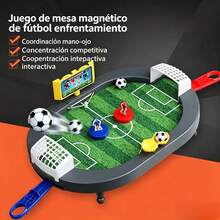 Juego de mesa de fútbol magnético doble, juego de mesa de inteligencia infantil - Negro - Ver 3