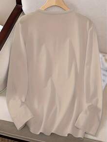 Two Long-Sleeved T-Shirts With Heart Print NBUB - Apricot - View 2