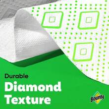 Commercial-Size Pack Custom Sheet Size Waste-Saving Design | Durable Diamond Texture Tough Mess Cleaner | Bounty Paper Towels Select-A-Size White, 1 Mega Roll, 164 Sheets Per Roll - 1 - Xem 8