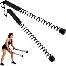 2 Cordless Battle Ropes Portable Workout Ropes For Home Cardio & Muscle Training - Black - View 5