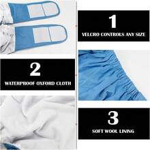 Adjustable Reusable Adult Diaper For Elderly Washable Incontinence Underwear Waterproof Breathable Pants For Disabled - Blue - View 8