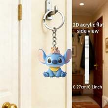 Disney Thiết kế phẳng 2D - Móc khóa thêu, móc khóa tròn bằng acrylic với hình thêu và hình chuột hamster, mặt dây chuyền cho ba lô học sinh, phụ kiện ba lô và móc khóa thời trang. - Nhiều màu - Xem 4