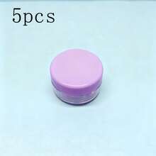 1/5pcs 10g Travel Size Colorful Cream Jars, Cosmetic Cream Jars, Multi-Color Round Sample Containers, Mini Portable Plastic Boxes, Mini Transparent Cream Jars, Empty Plastic Cosmetic Makeup Jars, Transparent Sample Bottles, Cosmetic Moisturizing Sample Containers - Multicolor - View 8