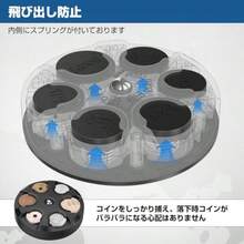 JOYTUTUS コインケース コインホルダー 小銭ホルダー 29枚大容量 仕分け 丸型 車用 お金 小銭入れ 携帯コインホルダー 100円 500円 人気 暇つぶ ストレス解消 便利グッズ 収納 小銭ケース 硬貨ケース 財布 ブラック - 写真のように - チェックする 4