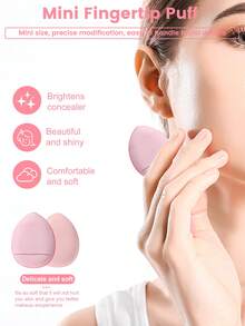 Bộ dụng cụ trang điểm 26 món bao gồm: 5 bông mút trang điểm + 10 bông mút trang điểm + 5 bông phấn tam giác + 5 bông mút trang điểm mini + 1 dụng cụ vệ sinh cọ trang điểm. - Hồng - Xem 6