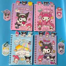 SANRIO 27pcs Cute Cartoon Sticker Combination Notebook, DIY Scrapbooking Material - Sticker - View 1